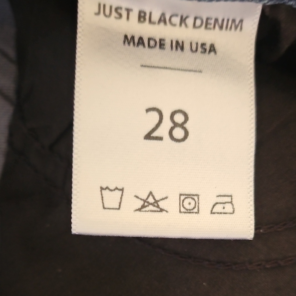 Just Black - Skinny Dark Wash -Stepped hem Jeans-  Size 28 - Picture 7 of 7